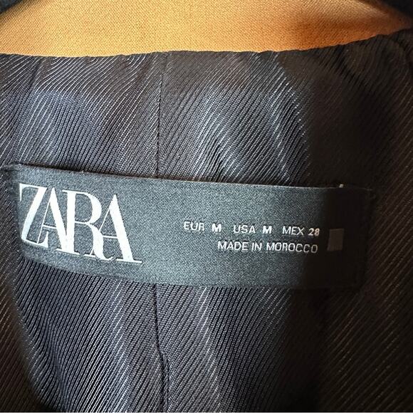 NWOT Zara Double Breasted Long Camel Color Blazer. Blogger fave. - Picture 11 of 13